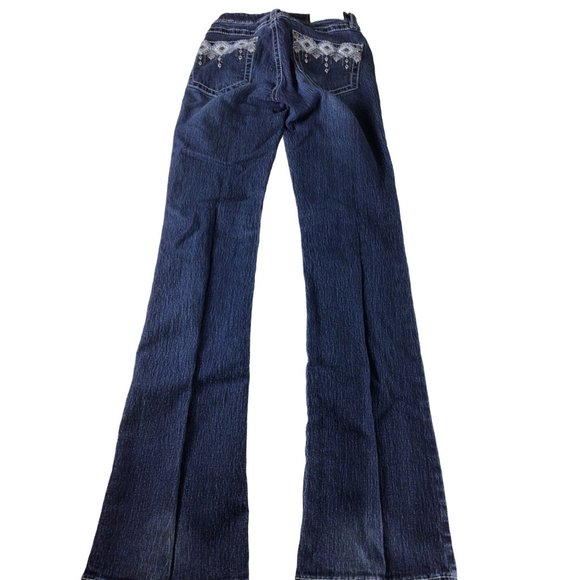 Rockin C Designer Jeans * Embroidered pockets * Size 26 * Blue Denim - Picture 6 of 7